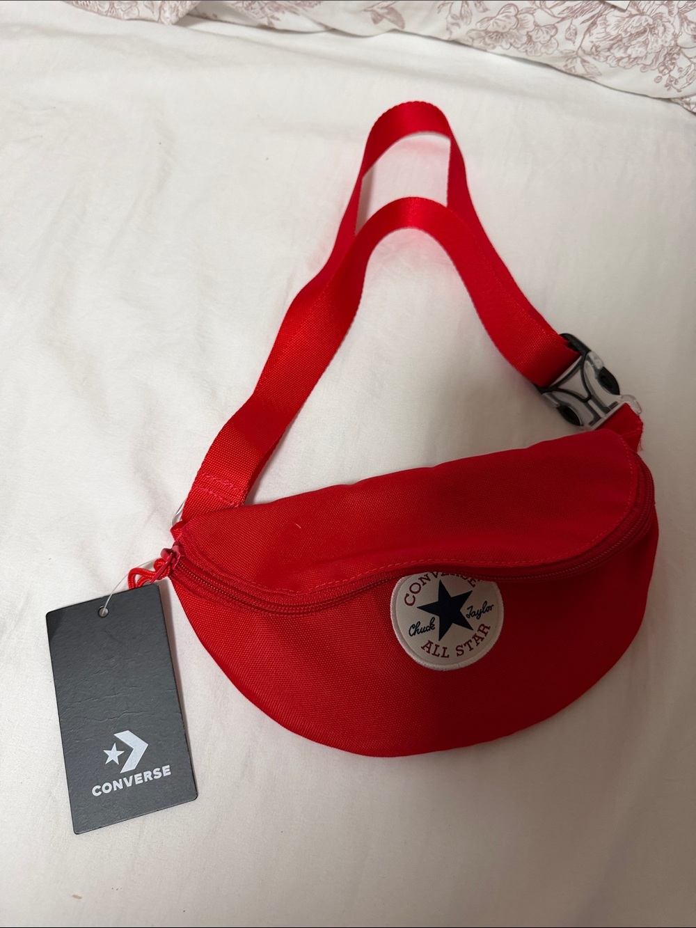 Converse Red Waist Bag with Chuck Taylor Patch